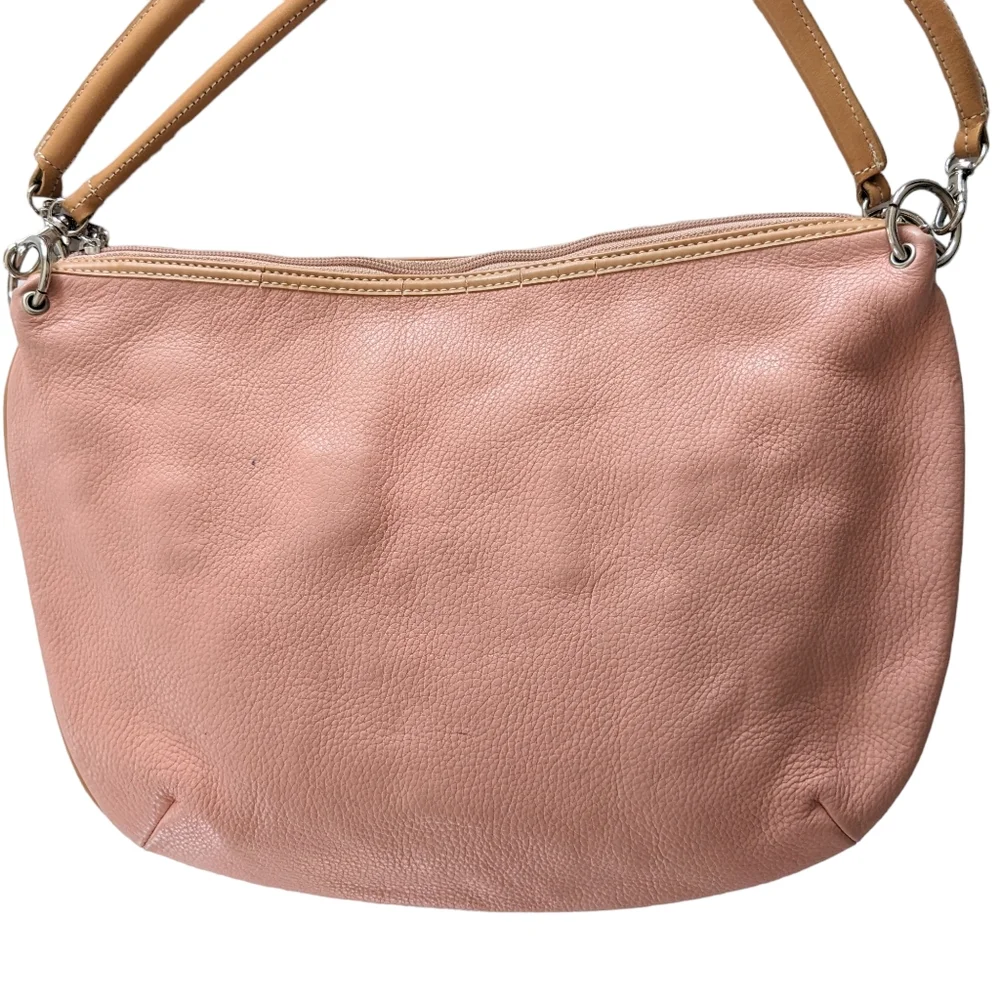 Maxx NY Pink Leather Hobo Bag - Picture 2 of 11